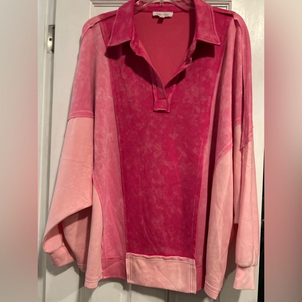 Scuba Sewn & Seen Mineral Washed Oversized SCUBA Top